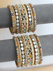 Ridhvi Bangle Set / Stack - Multicolor