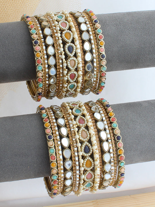 Ridhvi Bangle Set / Stack - Multicolor