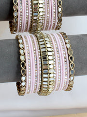 Navisha Bangle Set / Stack - Pastel Pink
