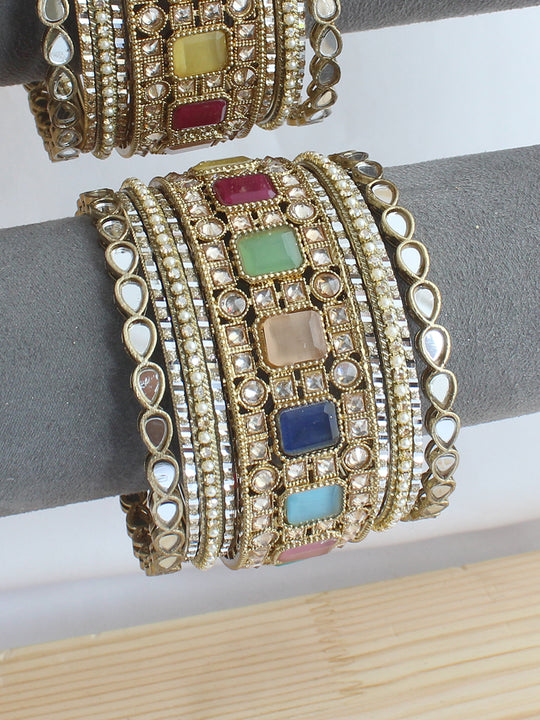 Krishti Bnagle Set / Stack - Multicolor