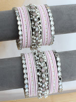 Aruni Bnagle Set  / Stack - Pastel Pink