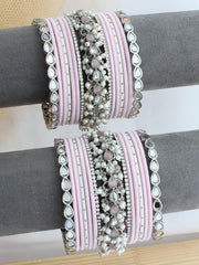 Aruni Bnagle Set  / Stack - Pastel Pink