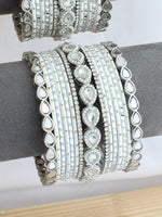 Samia Bangle Set  / Stack - Silver