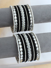Yashna Bnagle Set / Stack - Black