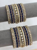 Komolika Bangle Set / Stack-Blue