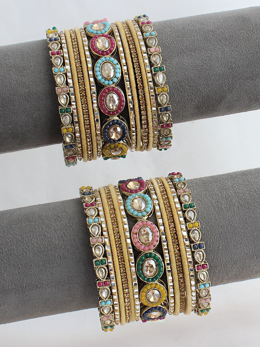 Smita Bangle Set / Stack -Multicolor