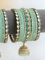 Nina Bnagle Set / Stack - Mint Green