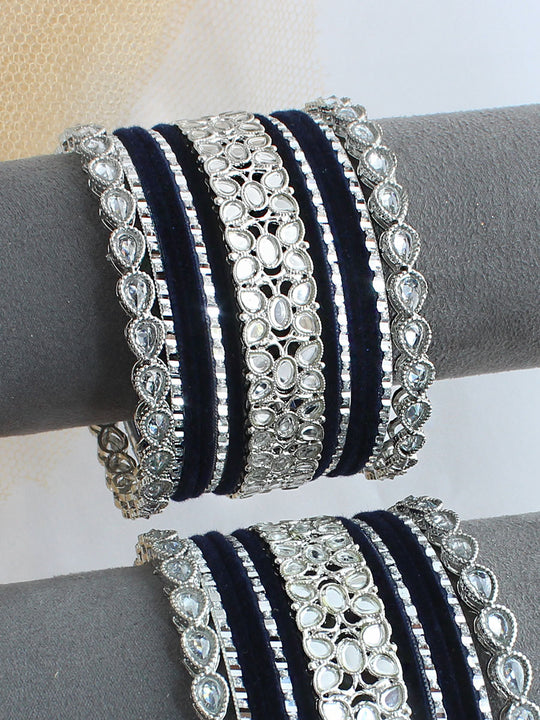 Sara Bangle Set / Stack - Navy Blue