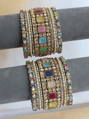 Sumi Bangle Set / Stack - Multicolor