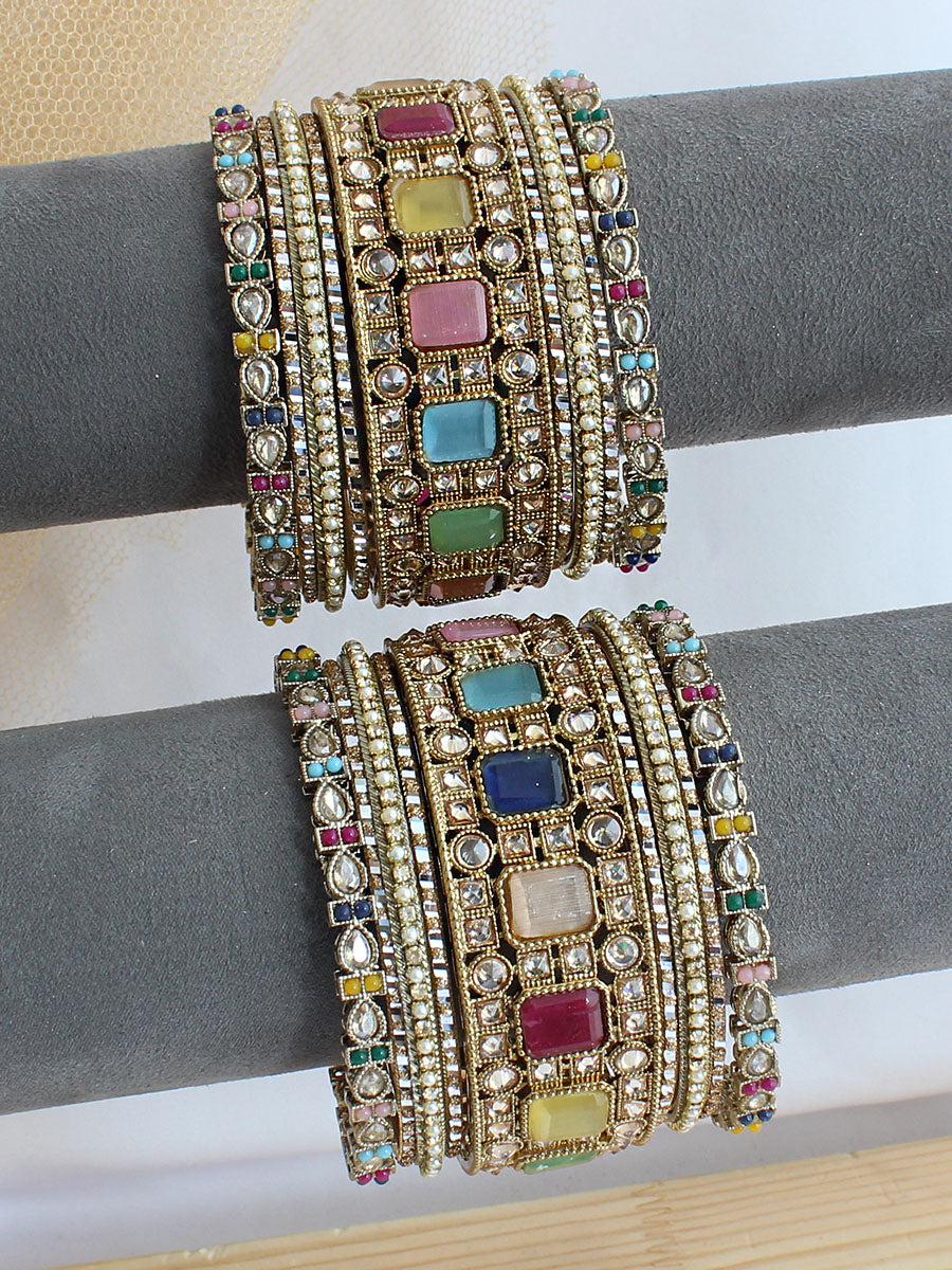 Sumi Bangle Set / Stack - Multicolor