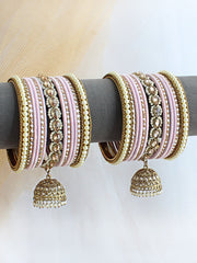 Rachna Bangle Set / Stack - Pastel Pink