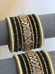 Ruchi Bnagle Set / Stack - Green 