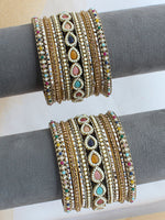 Kaushiki Bangle Set / Stack-Multicolor