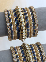 Khyati Bangle Set / Stack-Blue