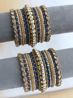 Khyati Bangle Set / Stack-Blue