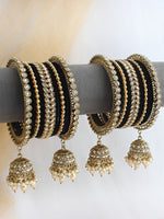 Tavisha Bangle Set-Black