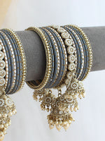 Remina Bangle Set / Stack-Grey