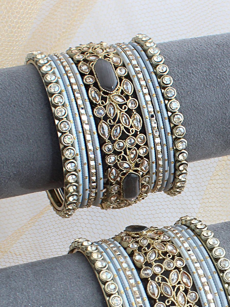 Armina Bangle Set / Stack-Grey