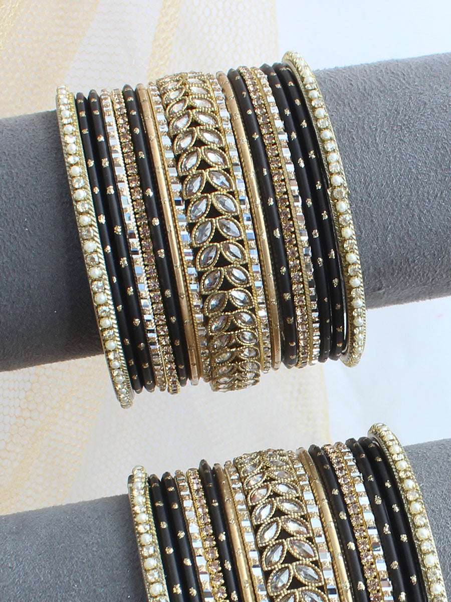 Hala Bangle Set / Stack-black