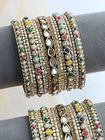 Aashi Bangle Set / Stack-Multicolor