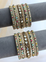 Aashi Bangle Set / Stack-Multicolor