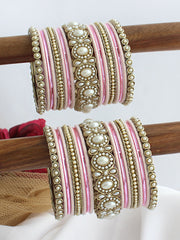 Karizma Bangle Set / Stack-Pastel Pink