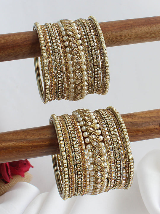 Samaira Bangle Set / Stack-Gold