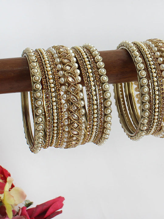 Radhika Bangle Set / Stack-Gold
