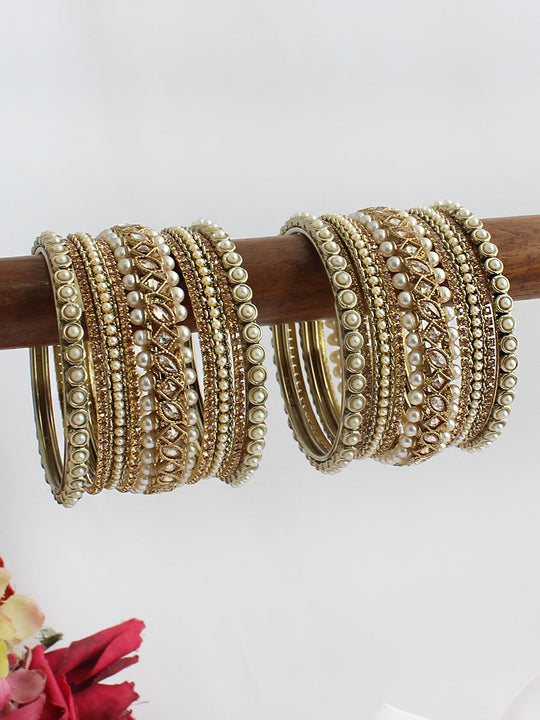 Radhika Bangle Set / Stack-Gold