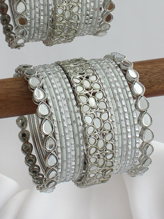 Saisha Bangle Set / Stack-Silver