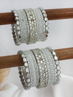 Saisha Bangle Set / Stack-Silver