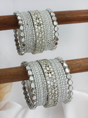 Saisha Bangle Set / Stack-Silver