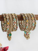 Indira Bangle Set / Stack-Multicolor