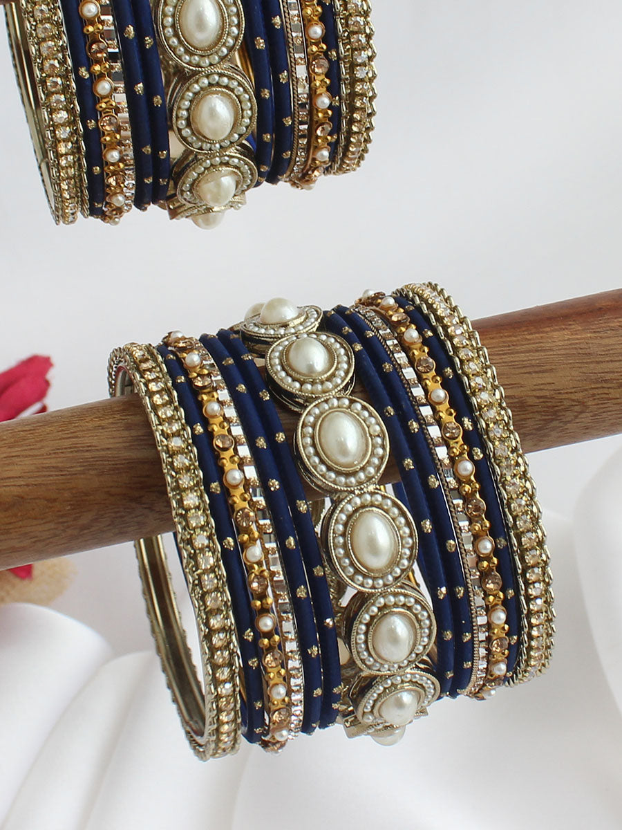 Taruna Bangle Set / Stack-Blue