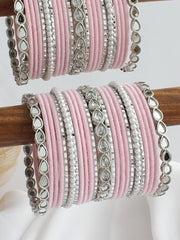 Anushka Bangle Set / Stack-Pastel Pink