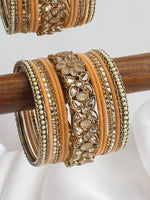Arushka Bangle Set / Stack-Peach