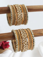 Ashmita Bangle Set / Stack-peach