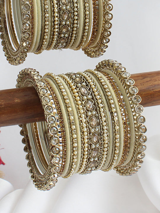 Ekisha Bangle Set / Stack-Butter Yellow