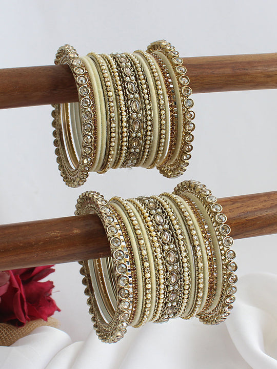 Ekisha Bangle Set / Stack-Butter Yellow