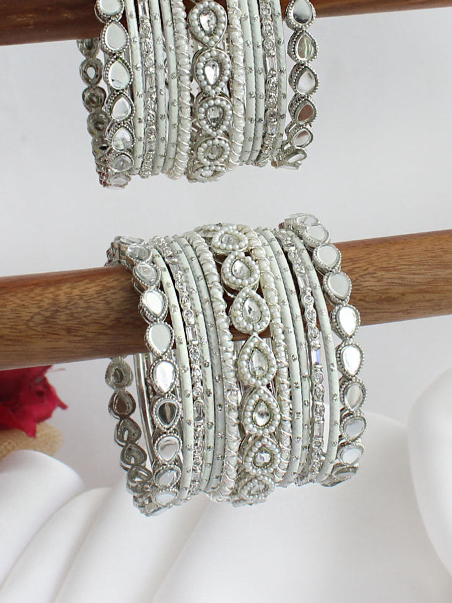 Mellisa Bangle Set / Stack-White