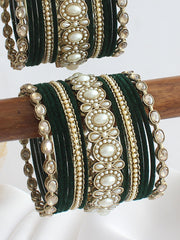 Madhurima Bangle Set / Stack-Green
