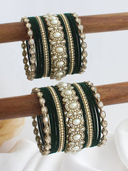 Madhurima Bangle Set / Stack-Green