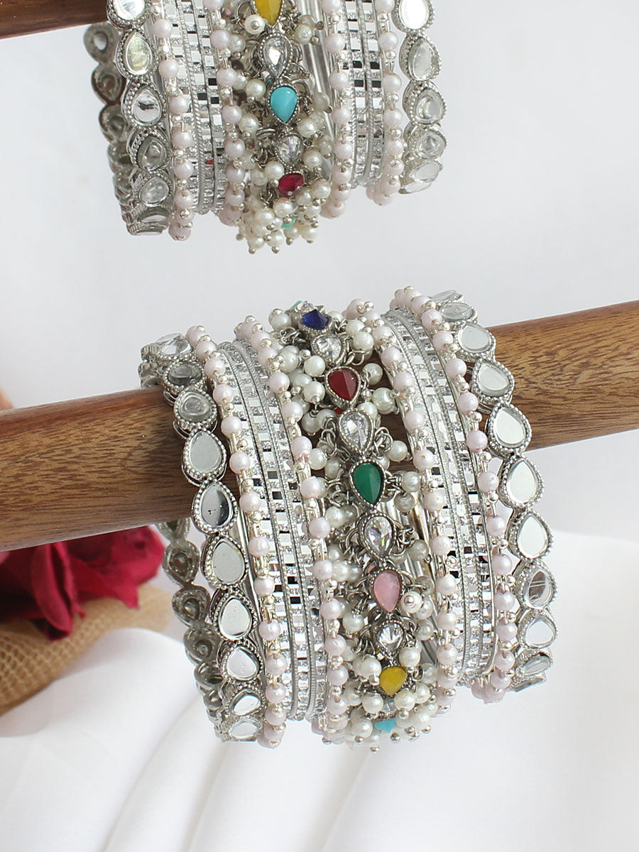 Nishi Bangle Set / Stack-Multicolor