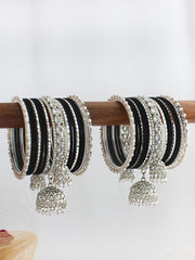 Shanvika Bangle Set / Stack-Black