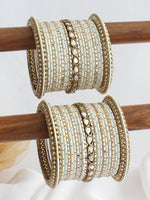Niharika Bangle Set / Stack-White