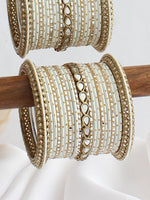 Niharika Bangle Set / Stack-White