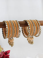 Asmita Bangle Set / Stack-Peach
