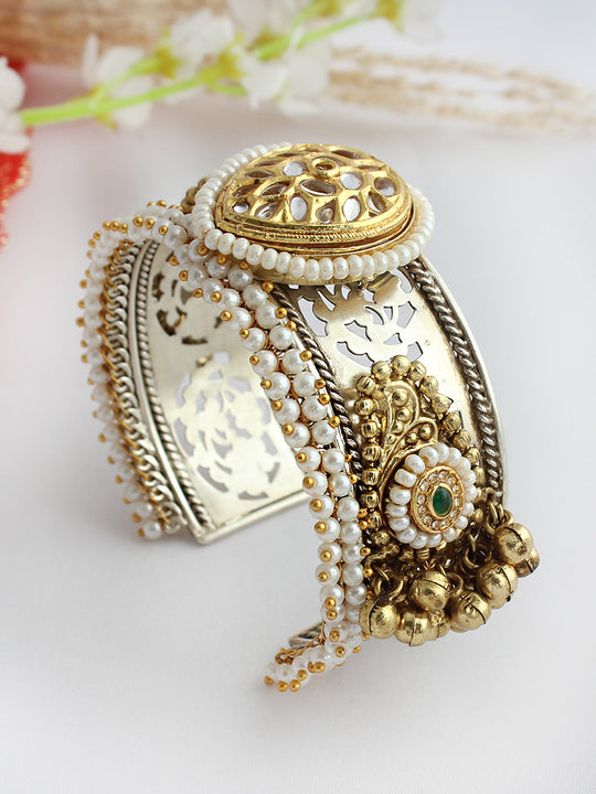 Ujjaini Cuff Bangle / Bracelet-Metallic