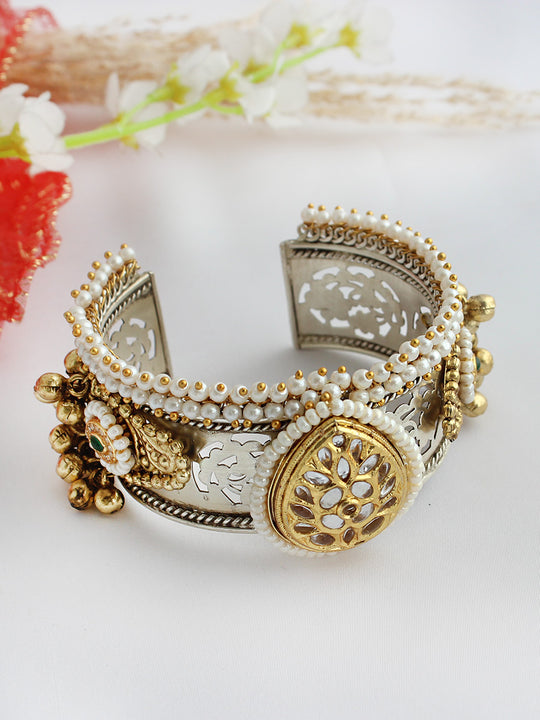 Ujjaini Cuff Bangle / Bracelet-Metallic