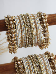 Kanvi Bangle Set / Stack-White